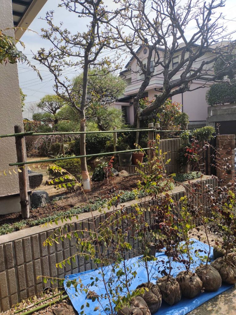 横浜市泉区　樹木を植えたいので近所の潮彩庭縁さんにお願いします。